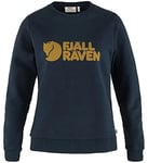 Fjallraven FJÄLLRÄVEN Logo Sweat-Shirt Femme, Dark Navy, L