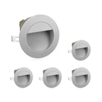 5x LED Luminaire d'escalier/encastré mural pour l'intérieur et l'extérieur,