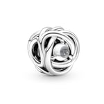 Pandora Moments Charm Cercle Éternité en argent sterling avec zircones cubiques transparentes