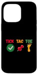 Coque pour iPhone 14 Pro Max Tic, tac, toe. Abstrait drôle, humour