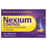 NEXIUM CONTROL 20MG TABLETS - 14 TABS