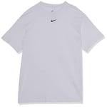 Nike Femme Nsw Essntl Tee Bf Lbr Sweatshirt, White/Black, XL EU