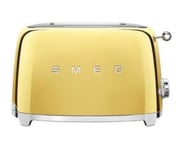 Grille-pain 2 fentes 950w or Smeg TSF01GOEU