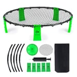 DUNLOP Swing Ball Set - 90 x 20 CM - Pocy Ball - Incl. Net, Frame, Legs, Ball, Pump and Travel Bag - Max. 4 Players