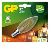 GP - LED Lamp Filament Mini Candle, E14, DIM, 5W (40W), 470lm