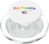 New Braunfels Gothic Design Lgbtqai+ rainbow Version PopSockets PopGrip pour MagSafe