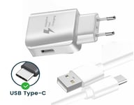 Pack Chargeur + Câble Pour Samsung Galaxy S21 Ultra 5g Sd888 Fast Charger Ultra-Puissant Et Rapide Nouvelle Generation 3a Avec Cable Usb-Type C