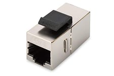 DIGITUS Keystone Coupling Cat 6 Shielded - 2x RJ45 jack - 250 MHz 1GBase-T Class E - Metal enclosure