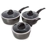 Tower Cerastone 3 Piece Non Stick Forged Pan Set - Graphite