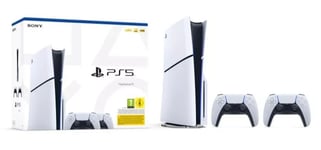 Sony Playstation 5 Ps5 SLIM Console 1To + 2 Controller Standard Blue Ray Edition