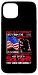 Coque pour iPhone 15 Plus Veteran From The Last Breath Of Every Soldier American Flag