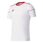 Adidas Men's SQUAD 17 JSY SS T-Shirt, White/Power red, XL