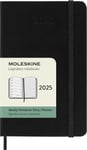 Kalender Moleskine 2025 Hard P Uke Notat Sort