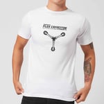 T-Shirt Homme Retour vers le Futur - Rechargé par le Convecteur Temporel - Blanc - 5XL