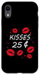 Coque pour iPhone XR Bisous 25 Cents Love Heart Funny Valentines Day