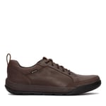 Clarks Homme Ashcombe2gtx Basket, Cuir Marron, 42 EU