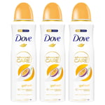 Dove Womens Advanced Care Antiperspirant Deodorant Passion Fruit & Lemongrass, 200 ml, 3 Pack - Black - One Size