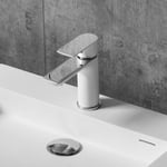 Robinet mitigeur pour vasque ou lavabo 4024CW chromé blanc - Bernstein