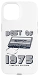 Coque pour iPhone 15 Retro Best of 1975 Mixtape Vintage 50th Birthday Design