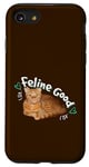 Coque pour iPhone SE (2020) / 7 / 8 Chat orange - Jeu de mots félin