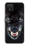 Black Wolf Blue Eyes Face Case Cover For Google Pixel 4 XL