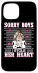 Coque pour iPhone 15 Shih Tzu Dog Valentines Day I Stole Her Heart Valentine