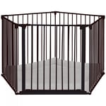 BabyDan Baby Playpen With Wall Fittings, Black