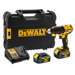 DeWalt 18V 2 x 4 Li-ion Brushless Cordless Combi Drill Power Tool DCD778M2T-GB