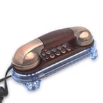   Landline Wired Telephone Retro Desktop Corded Phone Handset Wall Mounted4601