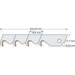 Lame cutter tin 18mm a 10 unités Lutz