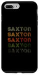 Coque pour iPhone 7 Plus/8 Plus Love Heart Saxton Tee Grunge Vintage Style Saxton Noir