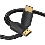 Cable Hdmi 2.1 Certifie Ultra High Speed,48Gbps Cable Hdmi 3M,Chaque Cable Hdmi 8K Avec Rapport Test,8K@60Hz 4K@120Hz 144Hz Hdcp 2.2&2.3 4: 4: 4 Earc Hdr10,Double Tresse En Nylon