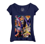 T-Shirt Femme Col Echancré Dragon Ball Z Trunks Capsule Z Anime Manga Japon