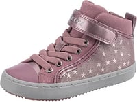 Geox Girl's J Kalispera Girl I Sneakers, Dk Pink, 1 UK Child