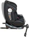 Casualplay Siège auto Revol XL Isize pivotant avec isofix et pied d'appui, groupe 0 1 2 3 de 0 à 12 ans ou de 40 à 150 cm de hauteur et dispositif de protection latérale SPS, noir