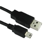 5m Long PSP PS3 Controller Charger Cable Lead Playstation 3 A to MINI B USB 2.0