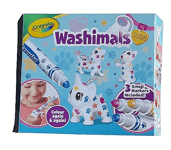 New Crayola Washimals Colour & Wash 3 Pets With 3 Emoji Marker Pens Box Set Pack