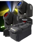 2-pack med case BeamZ Panther 40 Led Spot Moving Head IRC, PAK Movinghead LED Panter 40 Spot + case 150.461