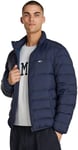 Tommy Jeans Veste Matelassée Homme Packable Down Jacket avec Fermeture Éclair, Bleu (Dark Night Navy), S