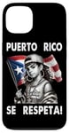 Coque pour iPhone 13 Porto Rico Se Respeta Boricua Drapeau Fille Protestation Art