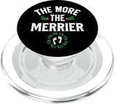 The More The Merrier Cute Pregnancy Christmas Pregnant Women PopSockets PopGrip for MagSafe