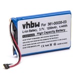 vhbw Batterie compatible avec Garmin Edge 800, Approach G7, Edge Touring, Edge 810 GPS, appareil de navigation (1200mAh, 3,7V, Li-polymère)