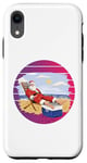 iPhone XR Santa at the beach jolly Santa lounging on the sand Xmas Case