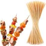 200 Pièces Pic Brochette Bois, Pique Brochette, Brochette pic en Bois 25cm Brochettes en Bois, Brochettes en Bambou Naturel pour Brochettes De Viande, De LéGumes et De Fruits