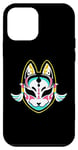 Coque pour iPhone 12 mini Masque Kabuki Chat Japonais Kabuki Anime Kabuki Maquillage