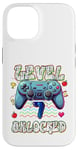 Coque pour iPhone 14 Level 7 Gamer vidéo débloqué 7ème anniversaire pour garçons