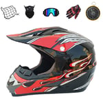 IURIMA Full Face Motorcycle Helmet Off-Road Adult Full Face Dirt Bike Helmet,Youth Motocross BMX MX ATV Dirt Bike Helmet for Men Women DOT Approved ((59-61) S)