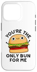 Coque pour iPhone 16 Pro Tu es le seul pain pour moi, jeu de mots amusant à hamburger