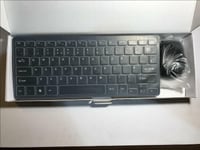 Black Wireless MINI Keyboard & Mouse Set for Apple Mini Mac 2012 Computer