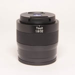 Zeiss Used Touit 32mm f/1.8 Planar T* Lens Sony E